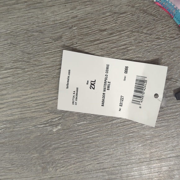 Turbo One Piece Swimsuit Comic Smile Print - Picture 3 of 5